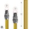Flextron Gas Line Hose 1/2'' O.D.x48'' Len 1/2"x3/8" MIP Fittings Yellow Coated Stainless Steel Flexible FTGC-YC38-48D - alternate 2